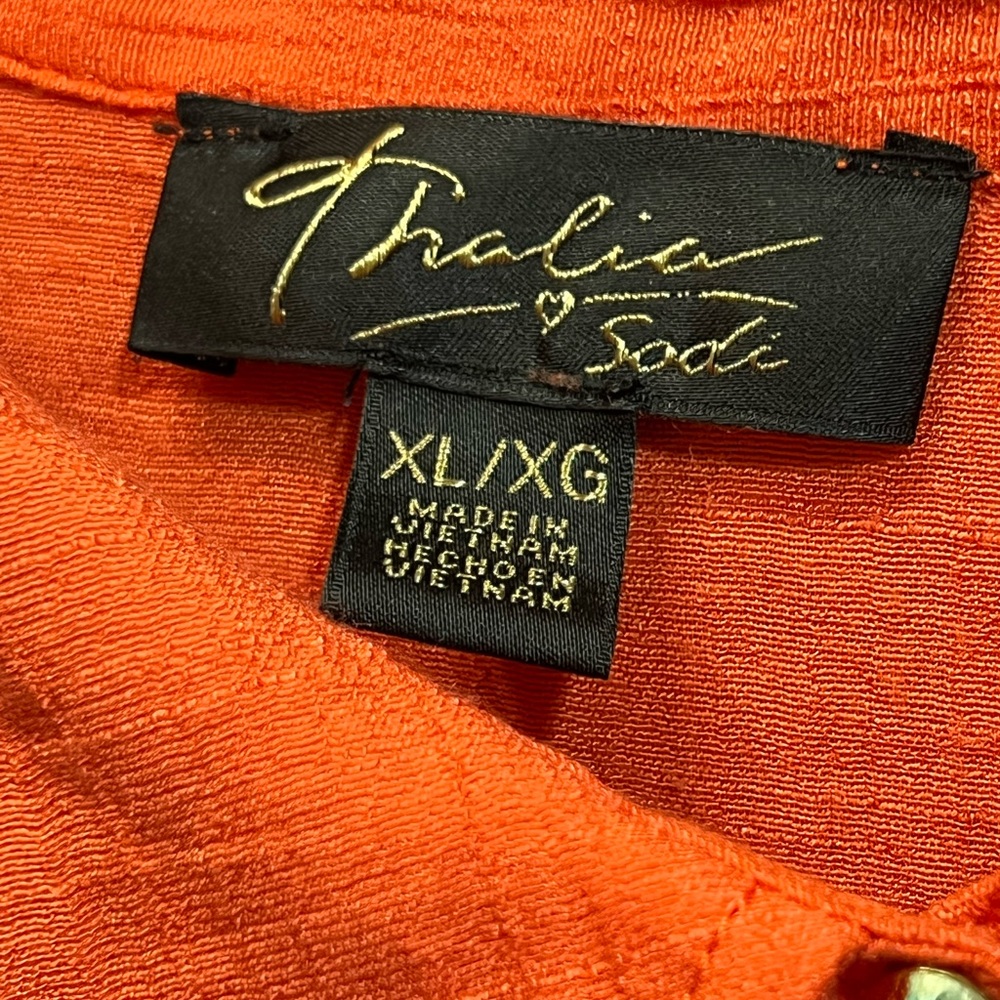 Thalia Sodi Bold Orange Blouse